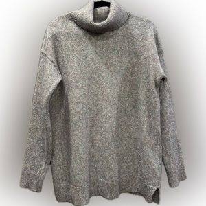 Retrology cowl neck grey sweater size L